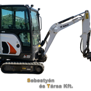 Bobcat E19 forgókotró;